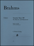 Sonatas Op 120 Clarinet Solo Revised Edition cover